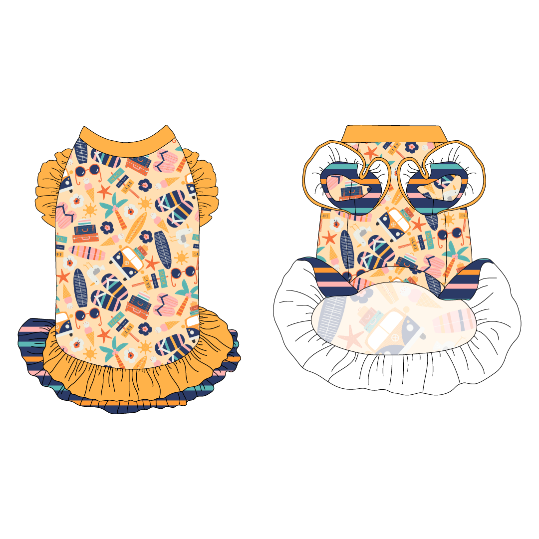 Scoops of Sunshine - Scoops Of Sunshine - La Petite Shimmy Dress With Double Skirt