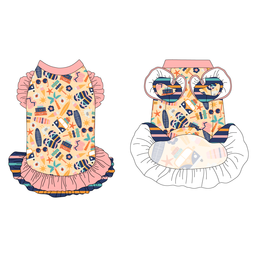 Scoops of Sunshine - Scoops Of Sunshine - La Petite Shimmy Dress With Double Skirt