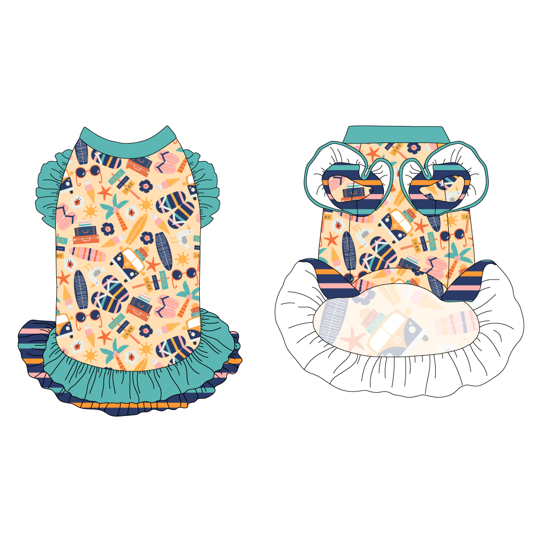 Scoops of Sunshine - Scoops Of Sunshine - La Petite Shimmy Dress With Double Skirt
