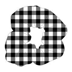 It's Fall Y'all - Buffalo Plaid B/W - The Scrunchie