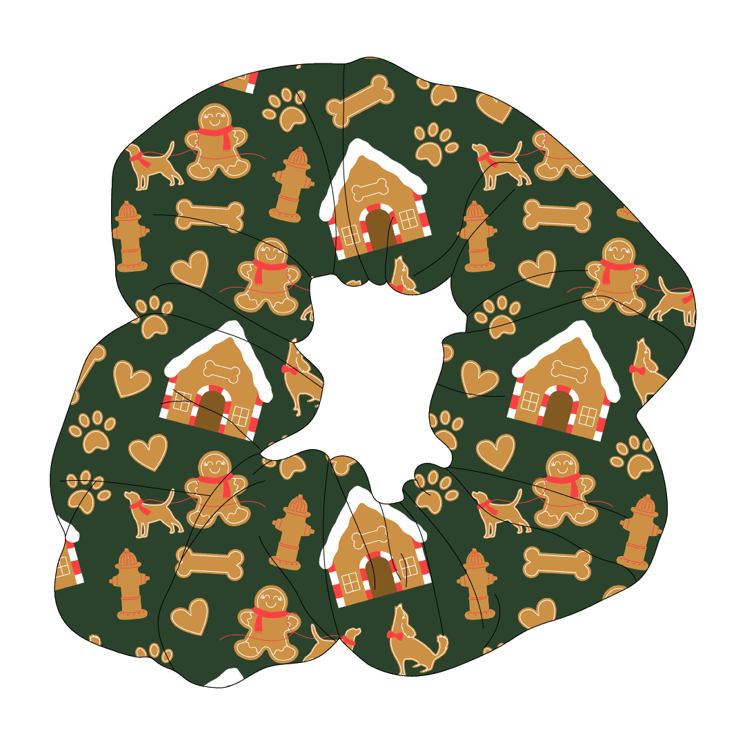 Twas The Night Before Christmas - Dog Gingerbread - The Scrunchie