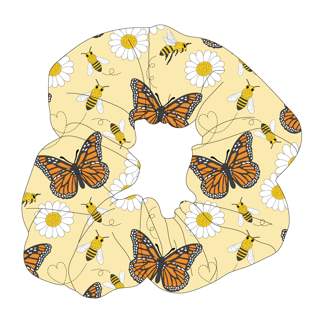 I'm Wildflower About You - Don't Worry Bee Happy - The Scrunchie