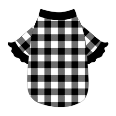 It's Fall Y'all - Buffalo Plaid B/W - The Shimmy Edge Tee