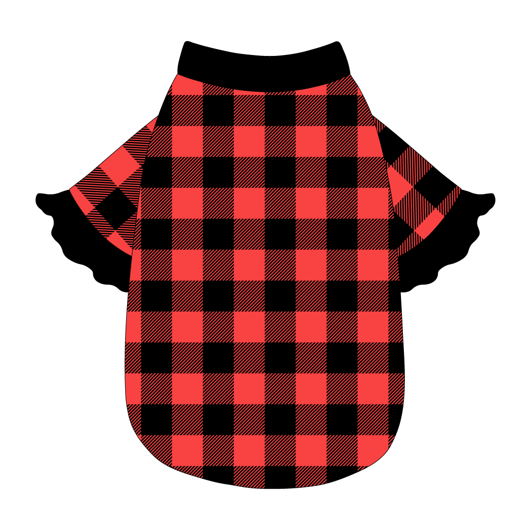 Twas The Night Before Christmas - Buffalo Plaid B/R - The Shimmy Edge Tee