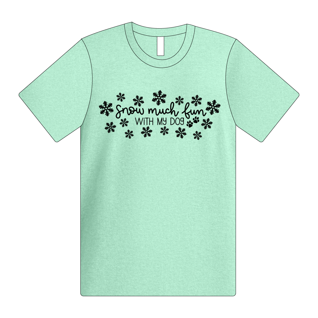 Snow Much Fun - The Adult Human Tee