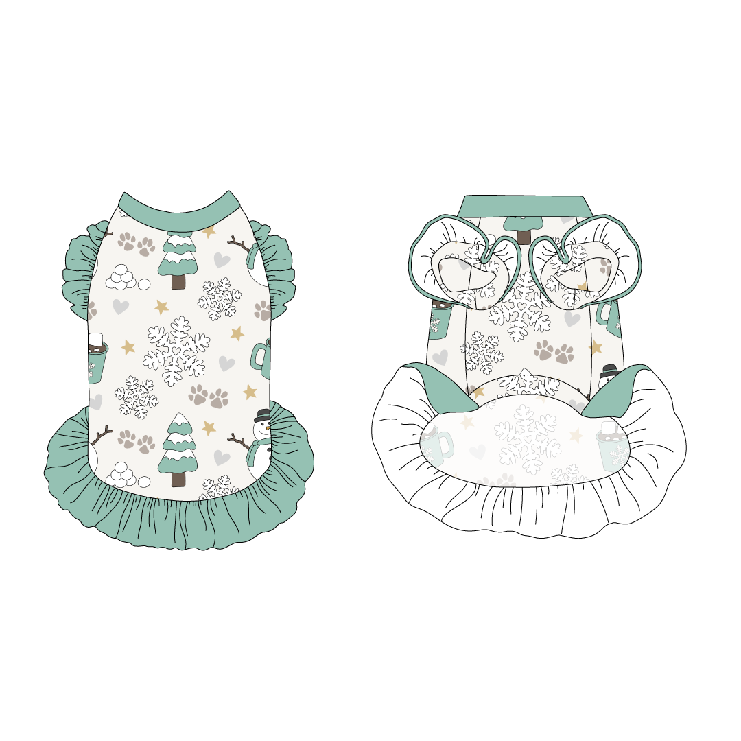 Snow Much Fun - La Petite Shimmy Dress