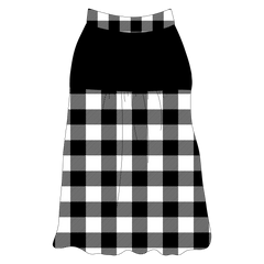 It's Fall Y'all - Buffalo Plaid B/W - The Sophia Tank