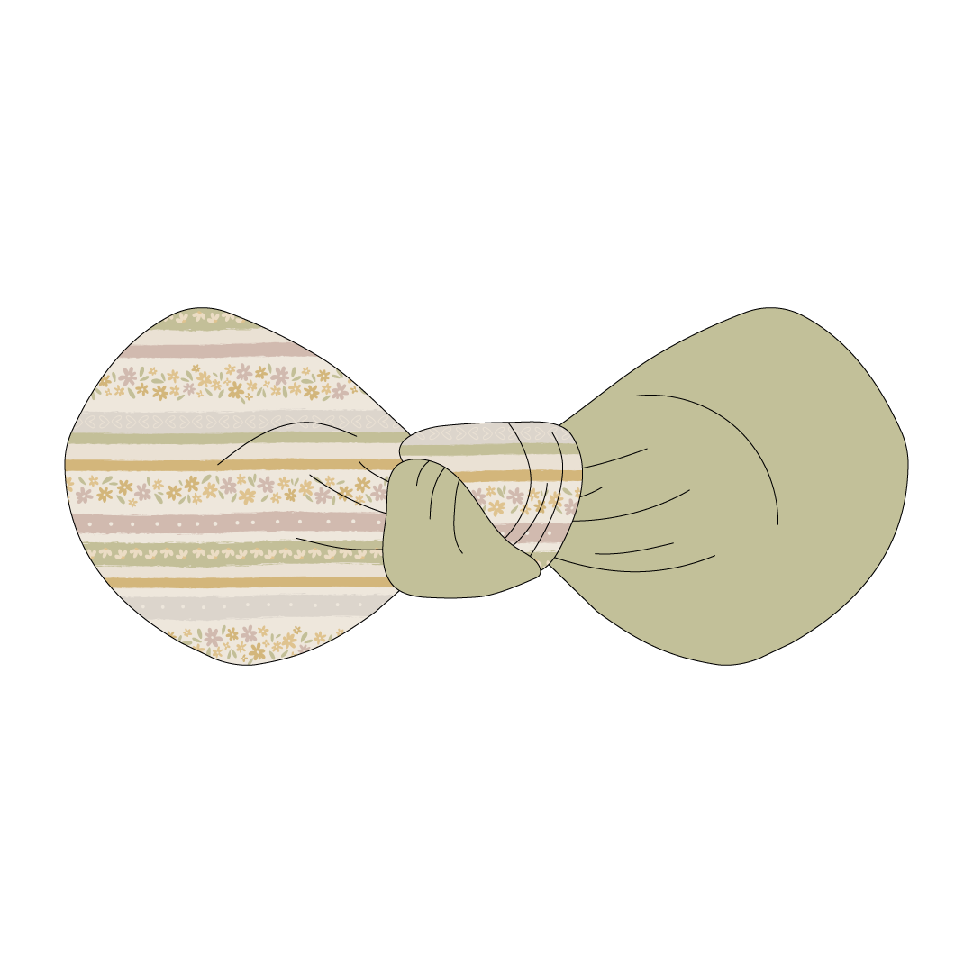 Eggstra Special - Springtime Stripes - The Knot Bow