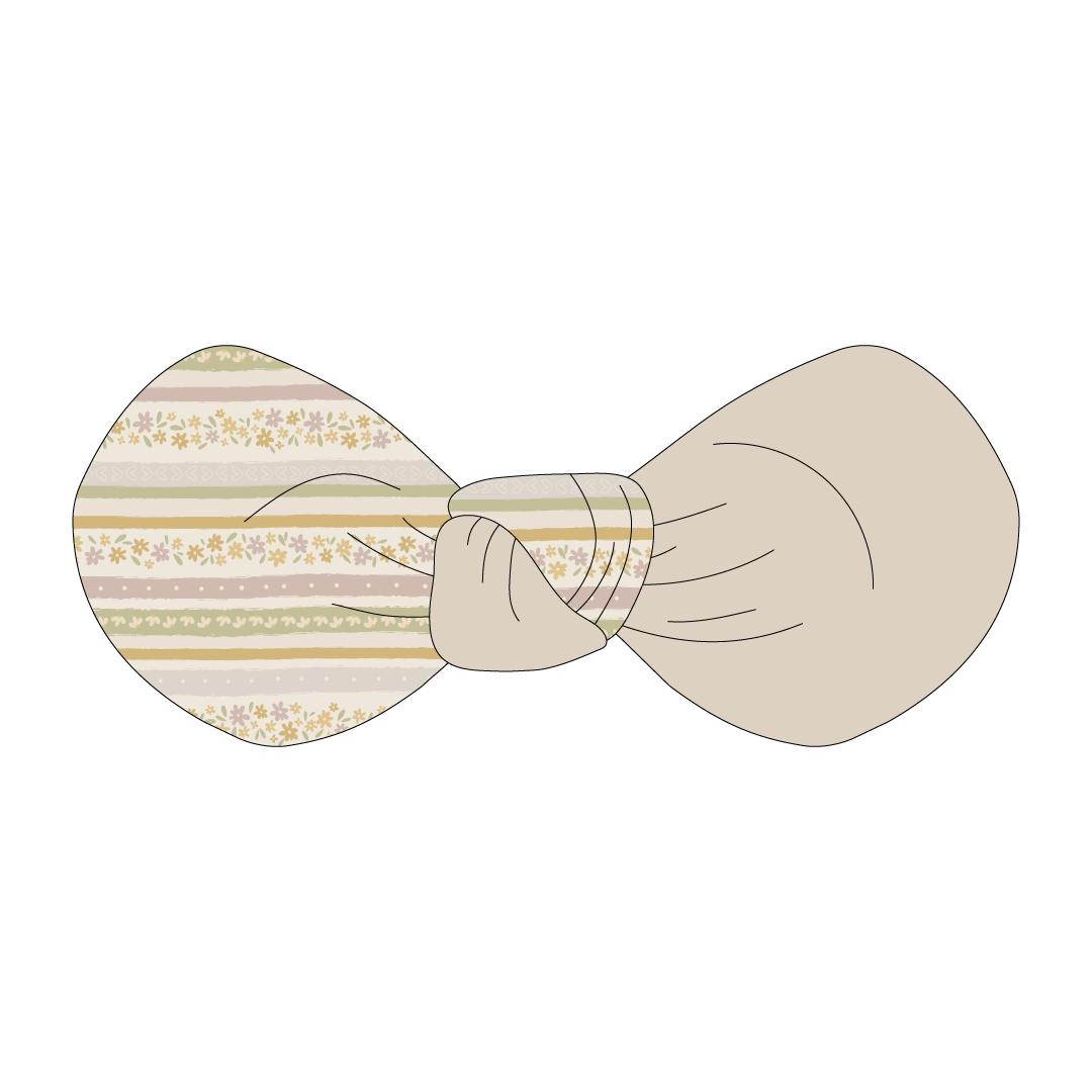 Eggstra Special - Springtime Stripes - The Knot Bow