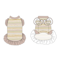 Eggstra Special - Springtime Stripes - La Petite Shimmy Dress