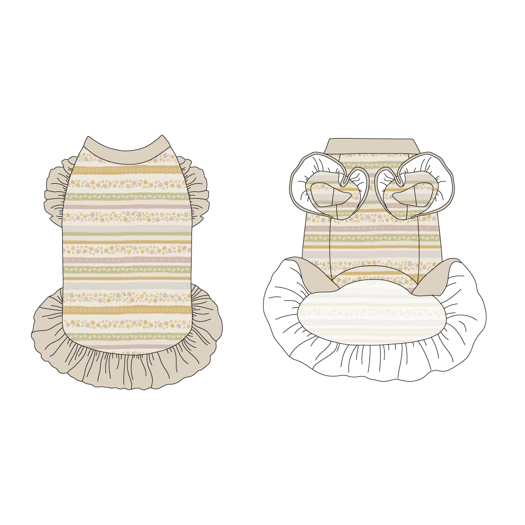 Eggstra Special - Springtime Stripes - La Petite Shimmy Dress
