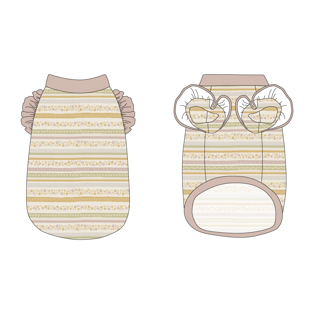 Eggstra Special - Springtime Stripes - La Petite Shimmy Tank