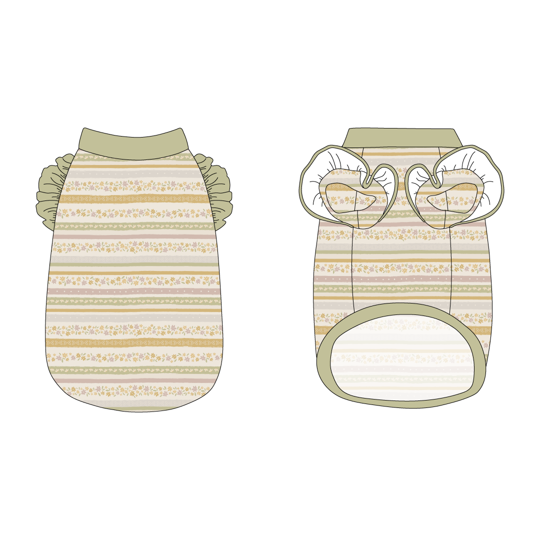 Eggstra Special - Springtime Stripes - La Petite Shimmy Tank