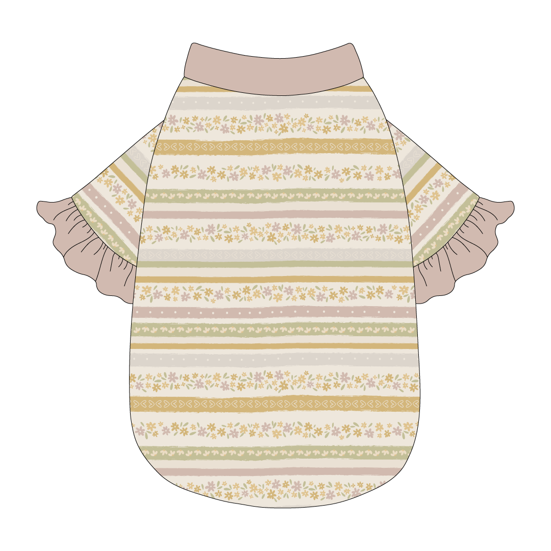 Eggstra Special - Springtime Stripes - The Shimmy Edge Tee