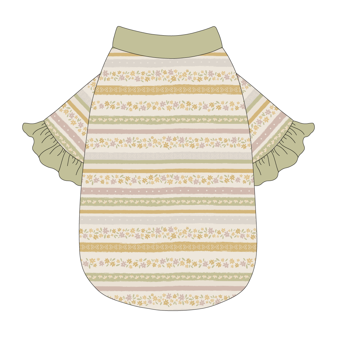 Eggstra Special - Springtime Stripes - The Shimmy Edge Tee