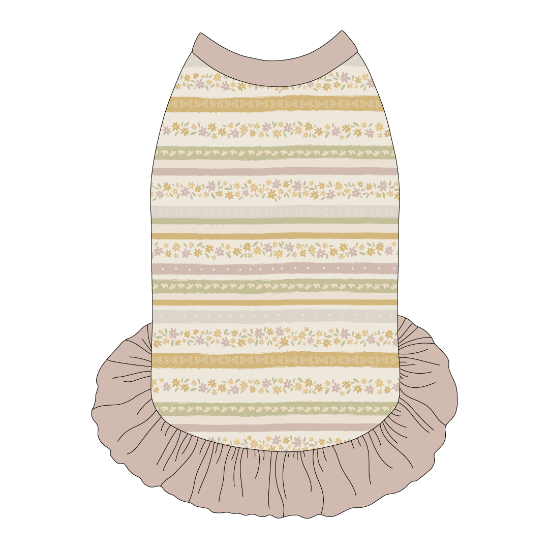 Eggstra Special - Springtime Stripes - The Tank With Skirt