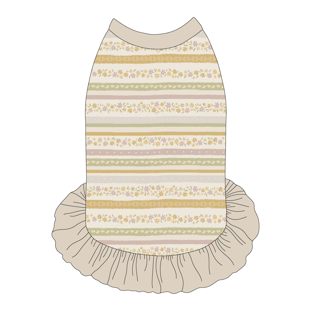 Eggstra Special - Springtime Stripes - The Tank With Skirt