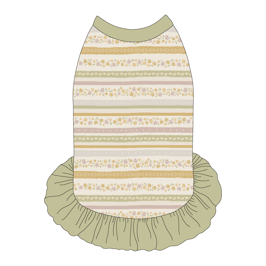 Eggstra Special - Springtime Stripes - The Tank With Skirt
