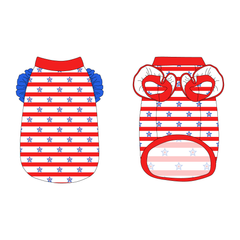 Red, White & BBQ - Stars & Stripes - La Petite Shimmy Tank