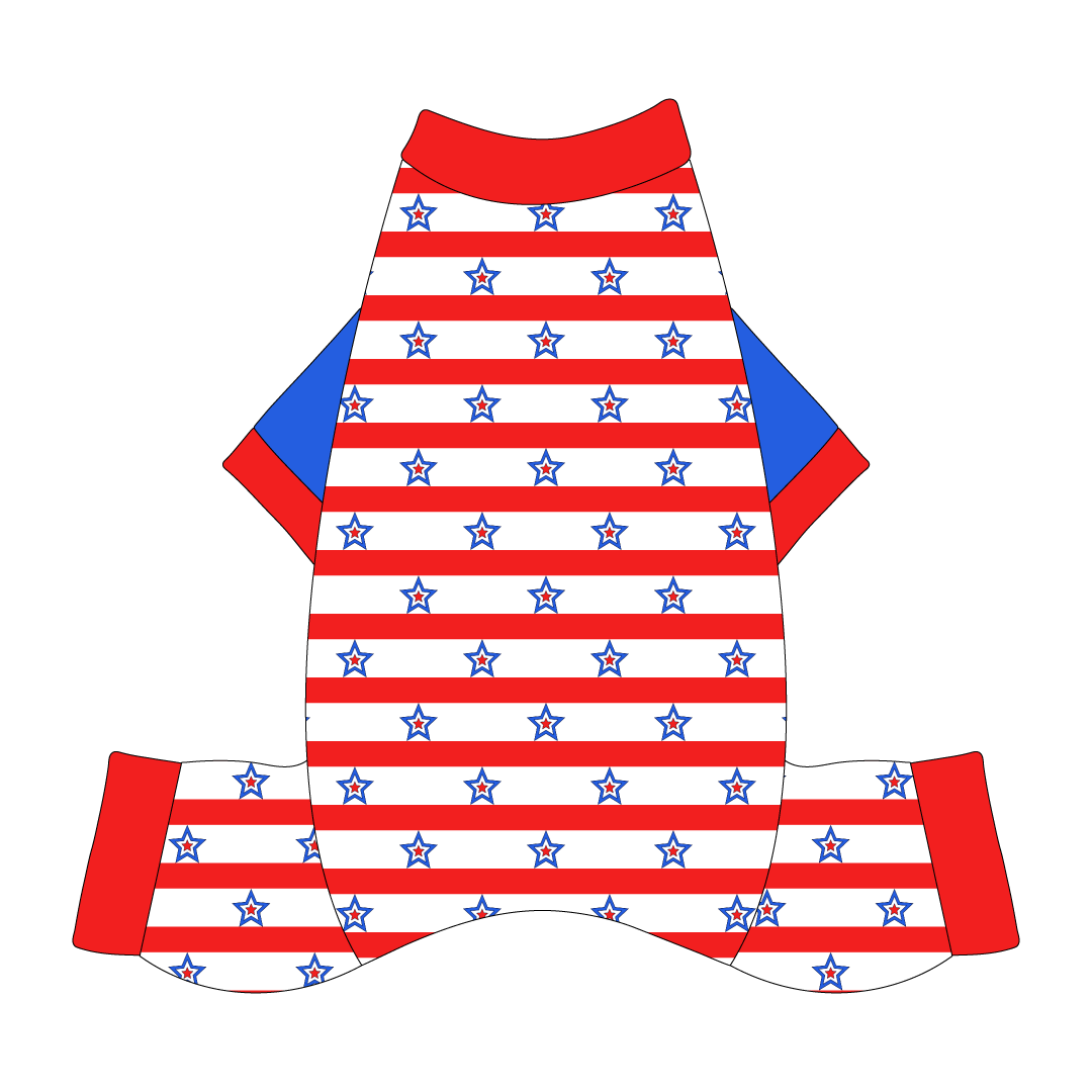 Red, White & BBQ - Stars & Stripes - Mon Ami Jammies