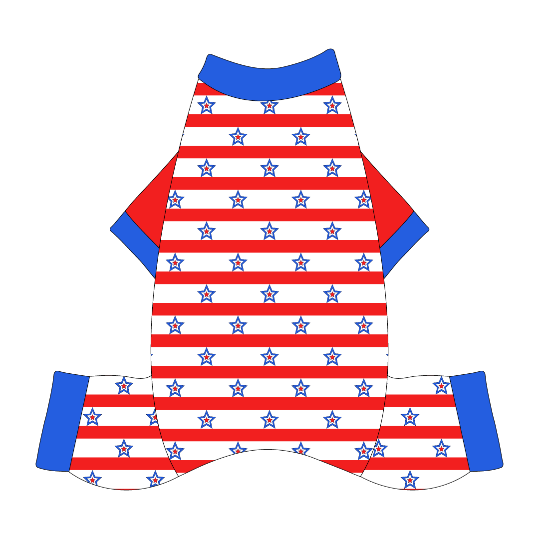 Red, White & BBQ - Stars & Stripes - Mon Ami Jammies