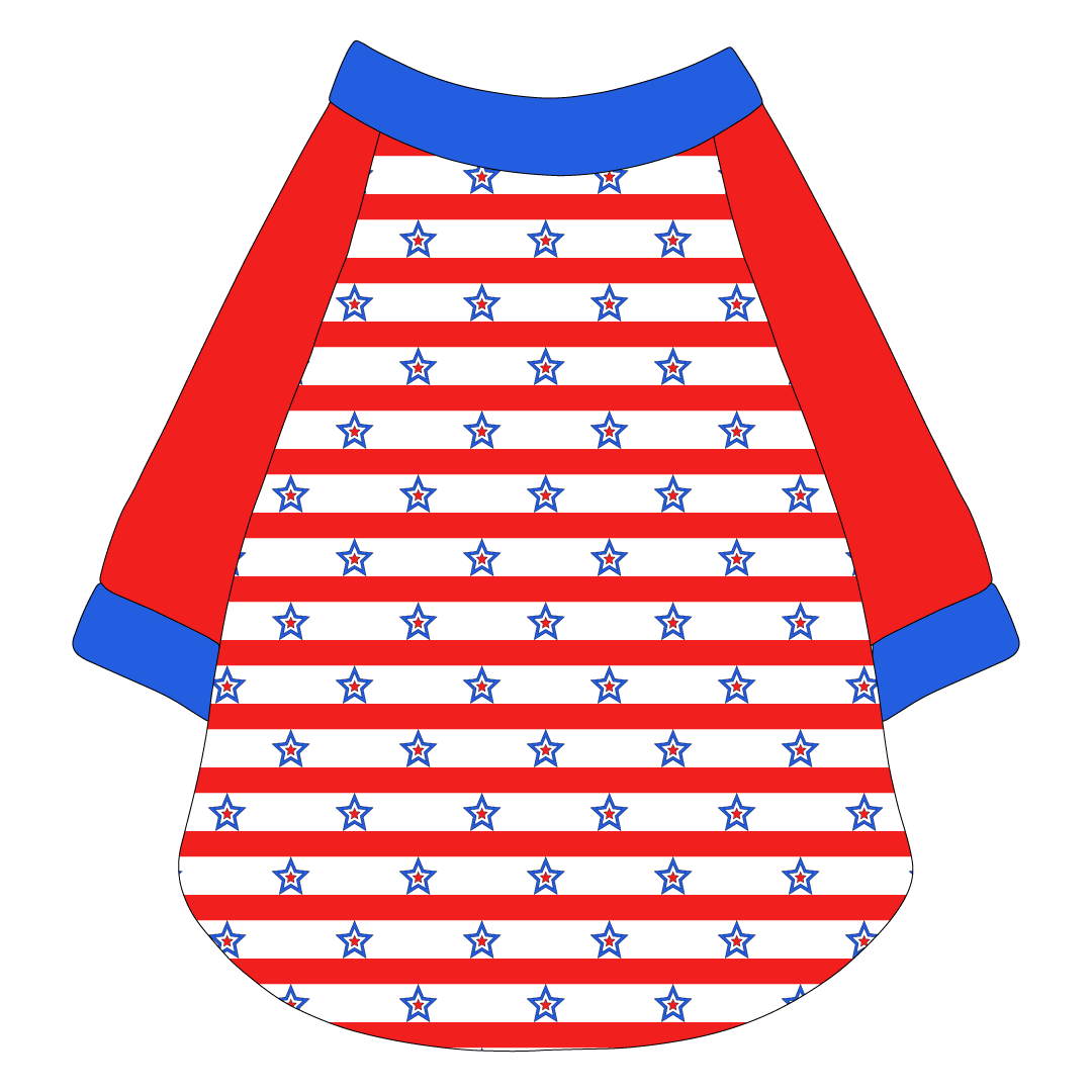 Red, White & BBQ - Stars & Stripes - The Raglan Jersey