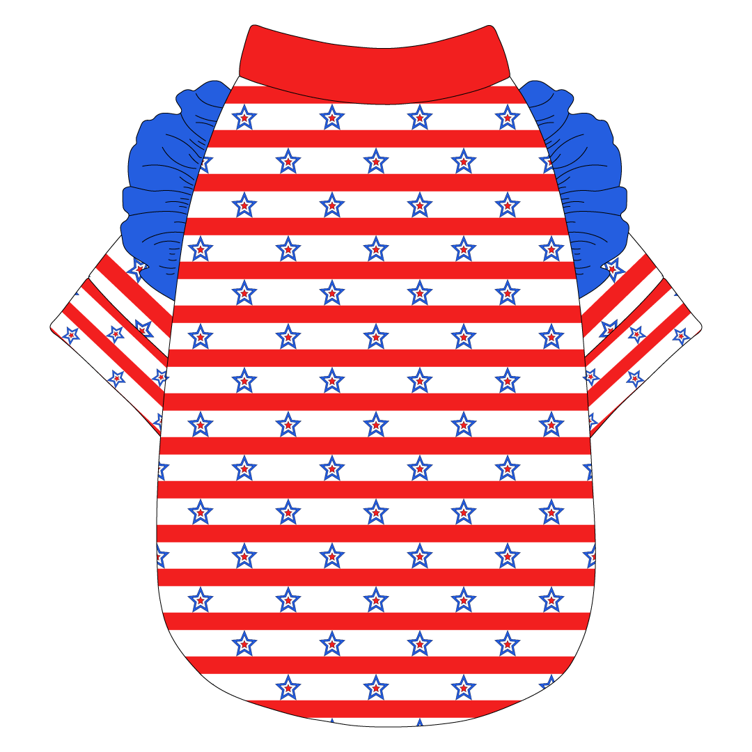 Red, White & BBQ - Stars & Stripes - The Sylvie Tee