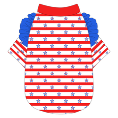 Red, White & BBQ - Stars & Stripes - The Sylvie Tee