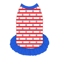 Red, White & BBQ - Stars & Stripes - The Tank With Skirt