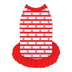 Red, White & BBQ - Stars & Stripes - The Tank With Skirt