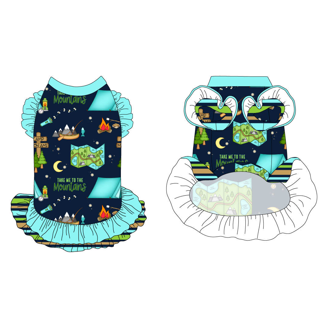 Take Me To The Mountains - La Petite Shimmy Dress With Double Skirt