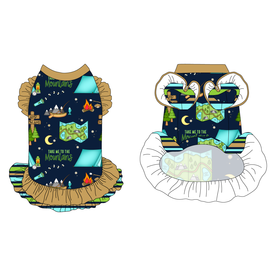 Take Me To The Mountains - La Petite Shimmy Dress With Double Skirt