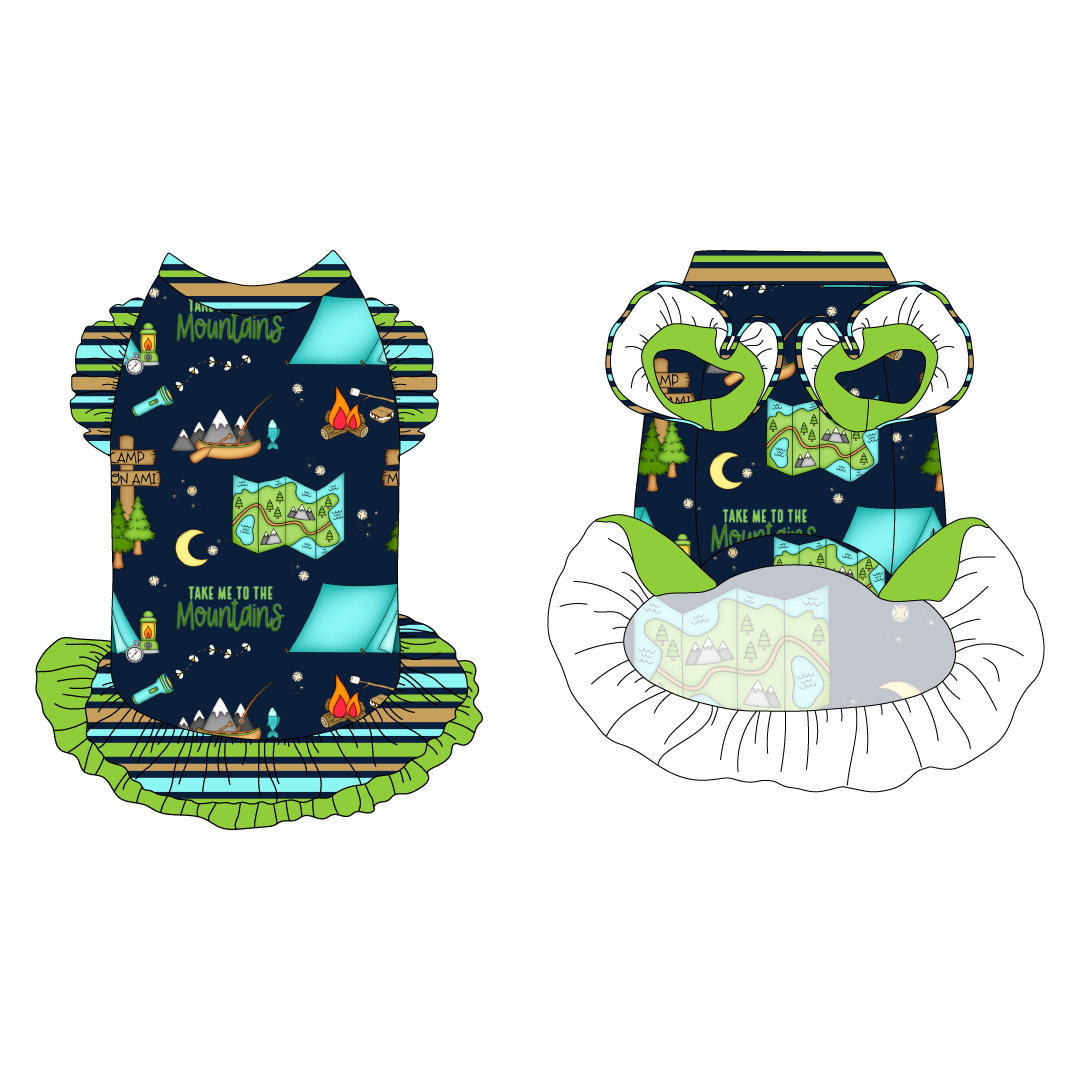 Take Me To The Mountains - La Petite Shimmy Dress With Double Skirt