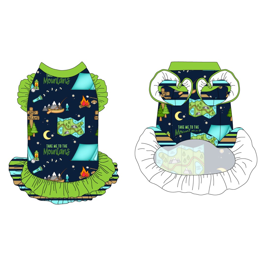 Take Me To The Mountains - La Petite Shimmy Dress With Double Skirt