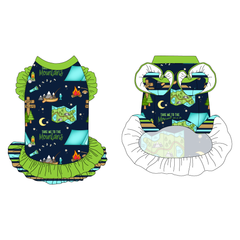 Take Me To The Mountains - La Petite Shimmy Dress With Double Skirt