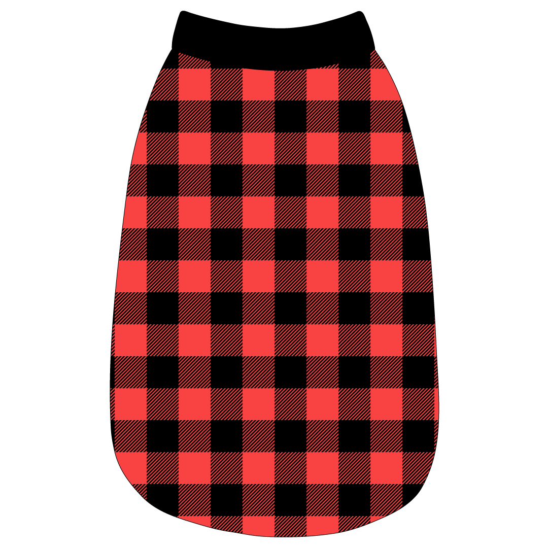 Twas The Night Before Christmas - Buffalo Plaid B/R - The Basic Tank