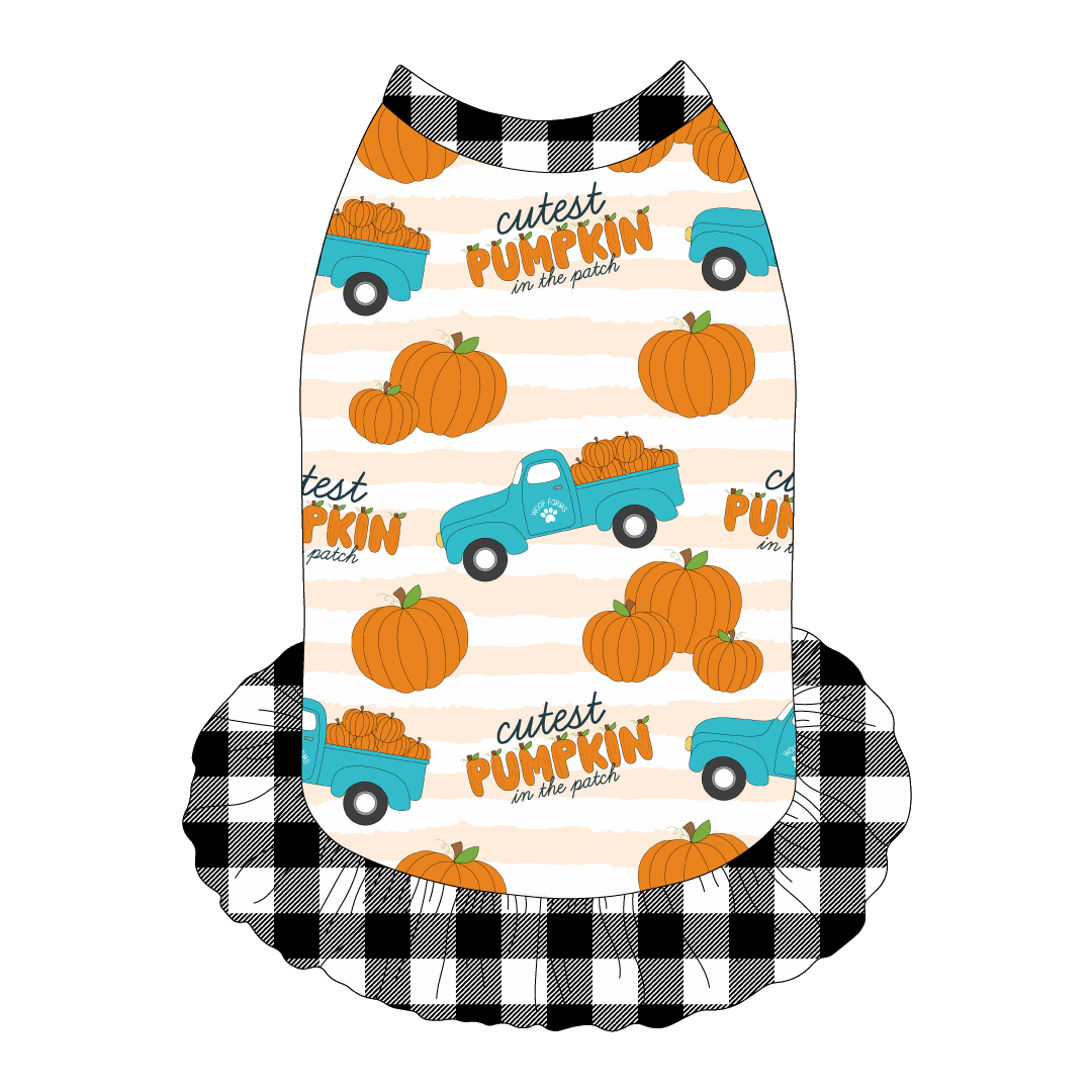 It's Fall Y'all - Cutest Pumpkin In The Patch - The Tank With Skirt