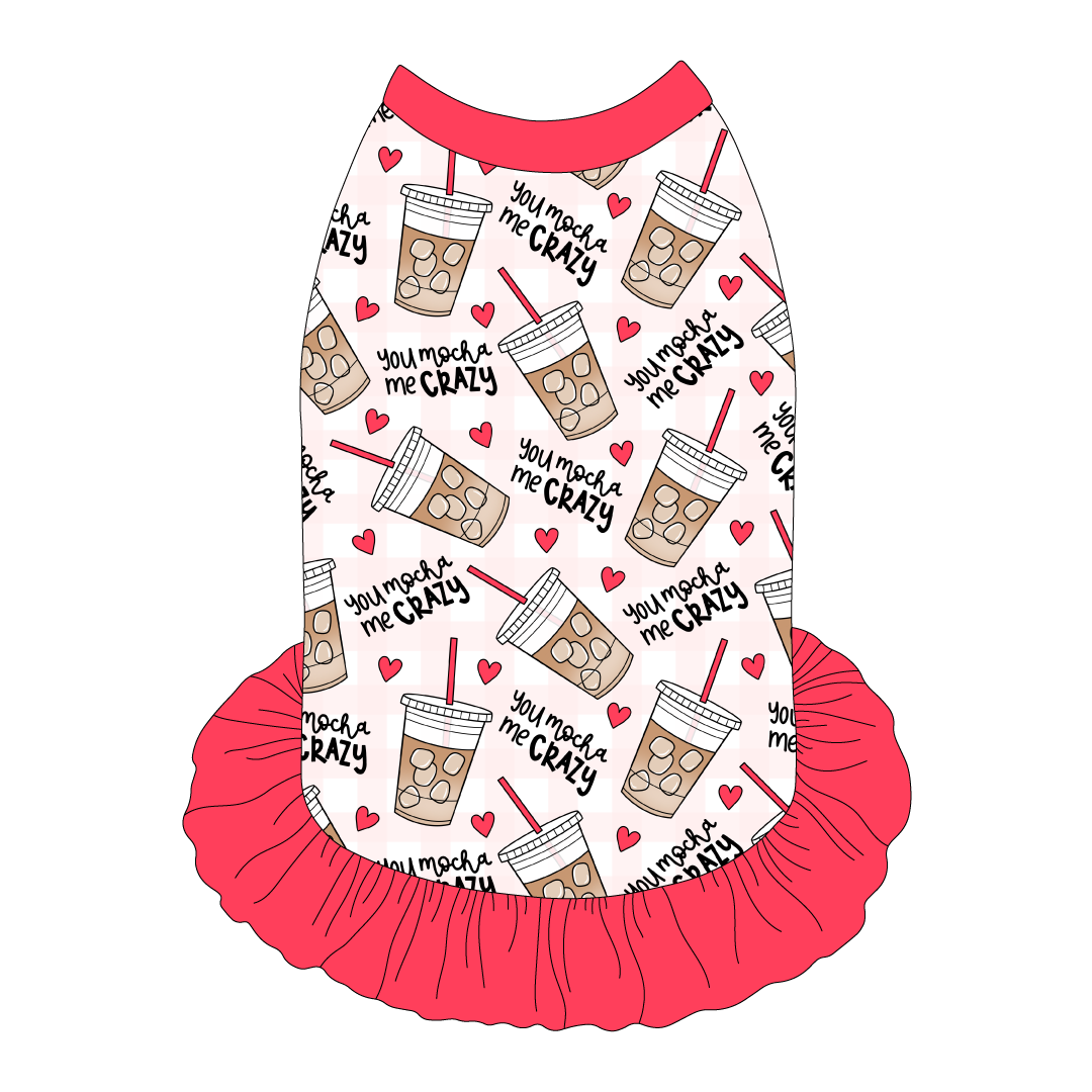 I Love You A Brunch - You Mocha Me Crazy - The Tank With Skirt