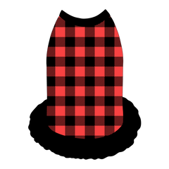 Twas The Night Before Christmas - Buffalo Plaid B/R - The Tank With Skirt