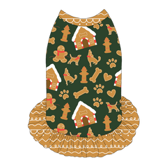 Twas The Night Before Christmas - Dog Gingerbread - The Tank With Skirt