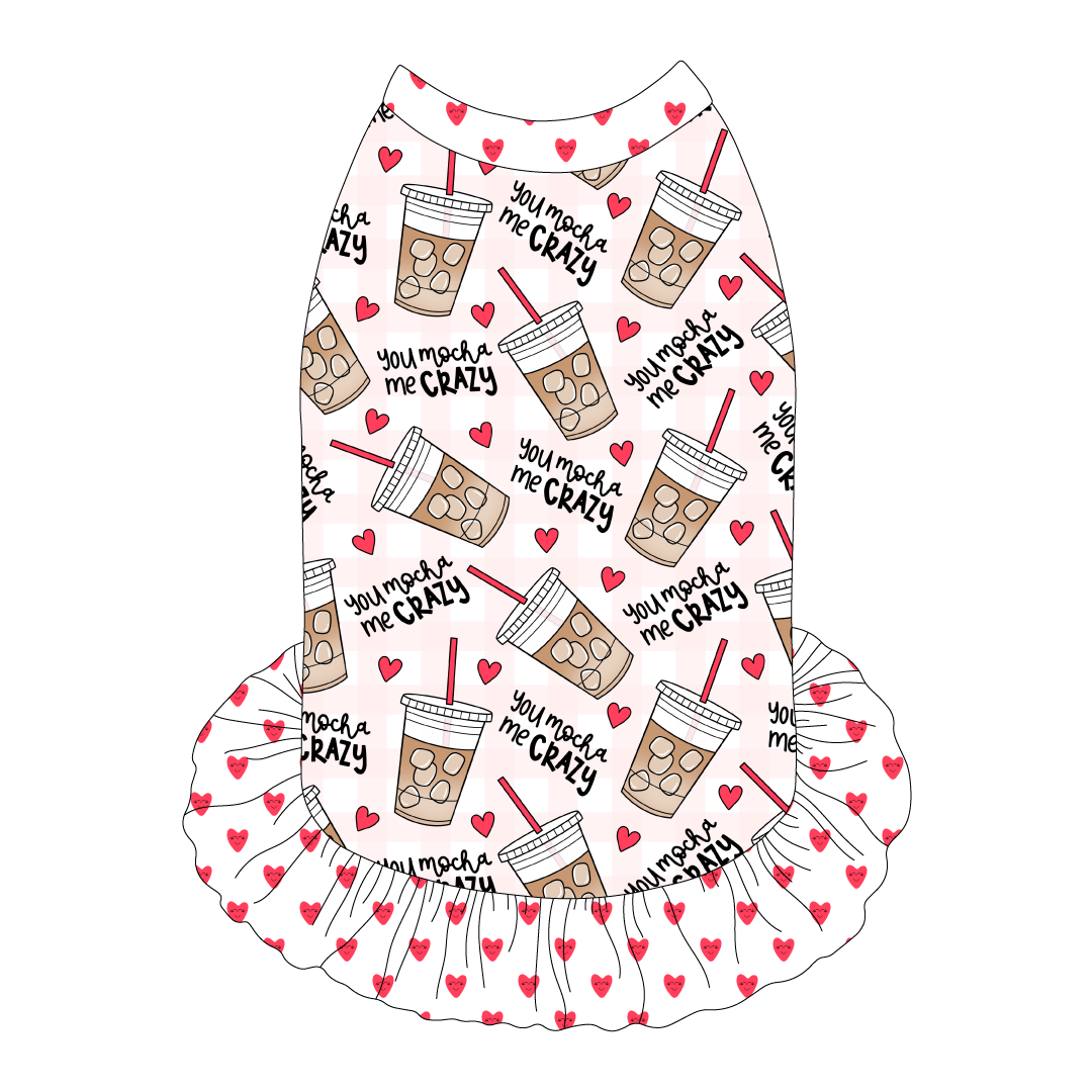 I Love You A Brunch - You Mocha Me Crazy - The Tank With Skirt