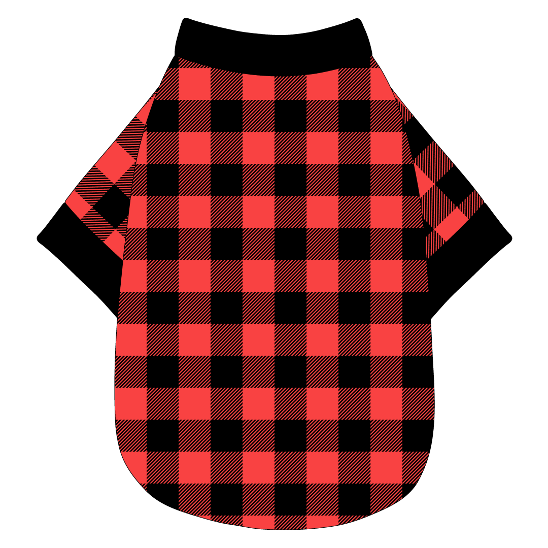 Twas The Night Before Christmas - Buffalo Plaid B/R - The Basic Tee