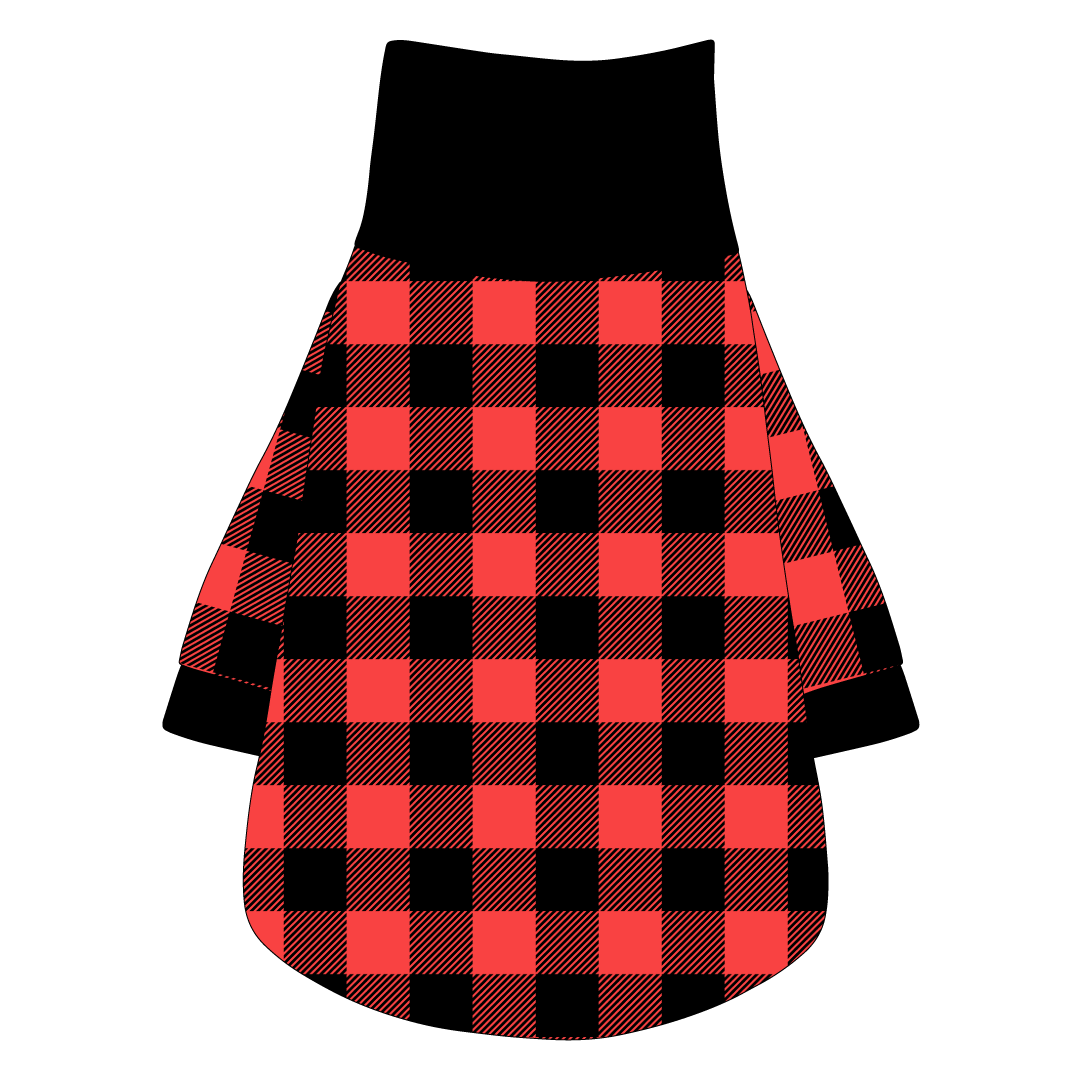 Twas The Night Before Christmas - Buffalo Plaid B/R - The Turtleneck Tee