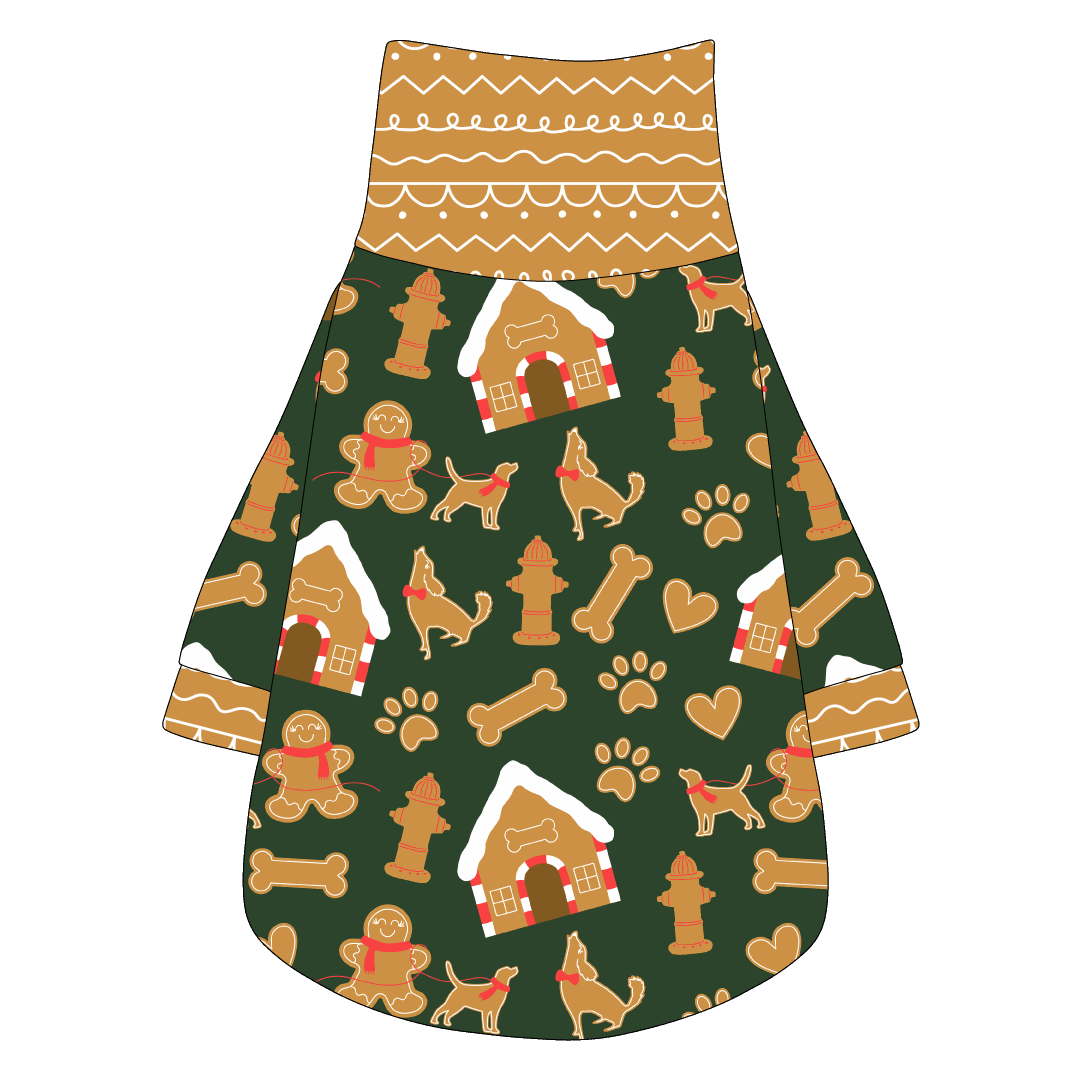 Twas The Night Before Christmas - Dog Gingerbread - The Turtleneck Tee