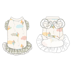 Up And Away - La Petite Shimmy Dress With Double Skirt