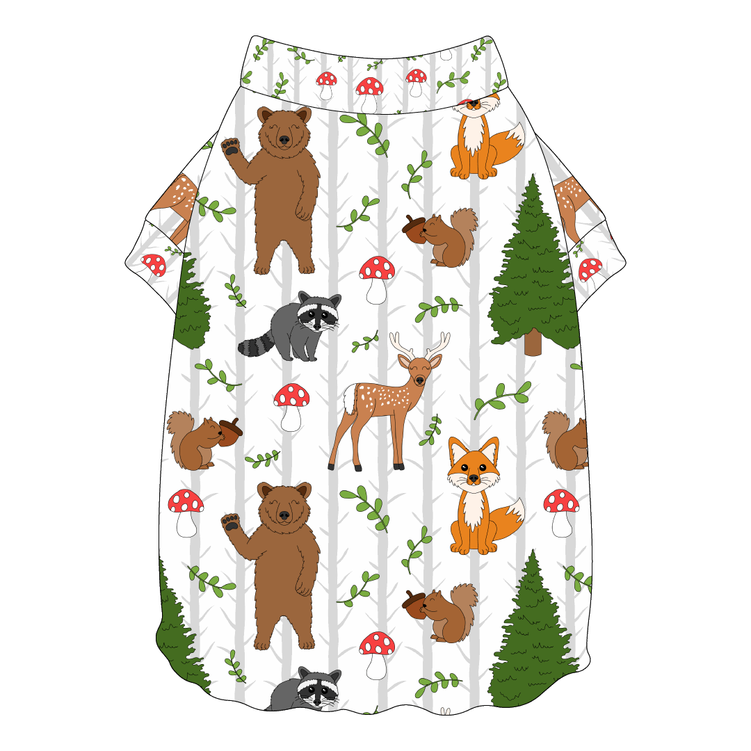 Let's Go Camping - Wildly Adorable - Flutter Waist Tee